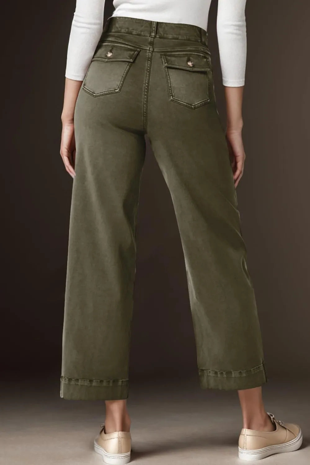 High Waist Jeans with Pockets