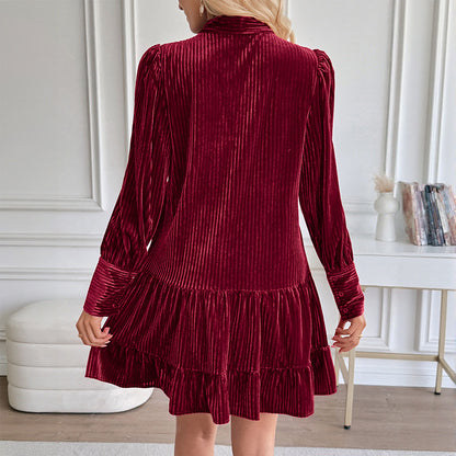 Velvet Mini Evening Dress for Women