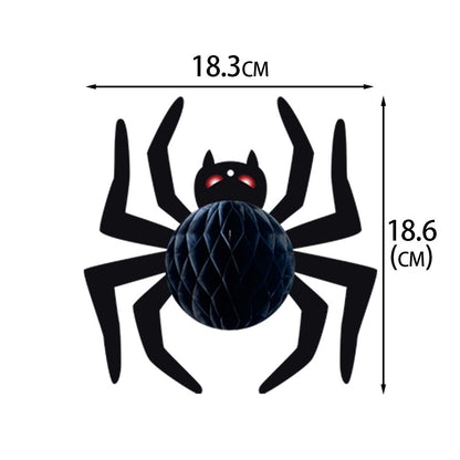 Halloween Decoration Honeycomb Ball Hanging Ornament Halloween Party Decoration Pumpkin Spider 3D Honeycomb