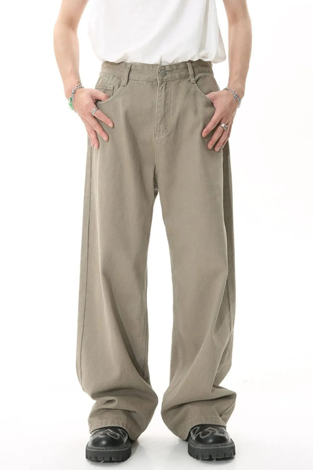 Men's Mid-Rise Straight-Leg Jeans
