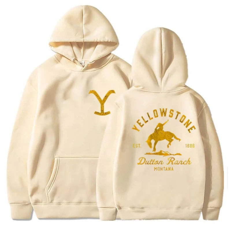 Classic Yellowstone Dutton Ranch Printed Hoodies