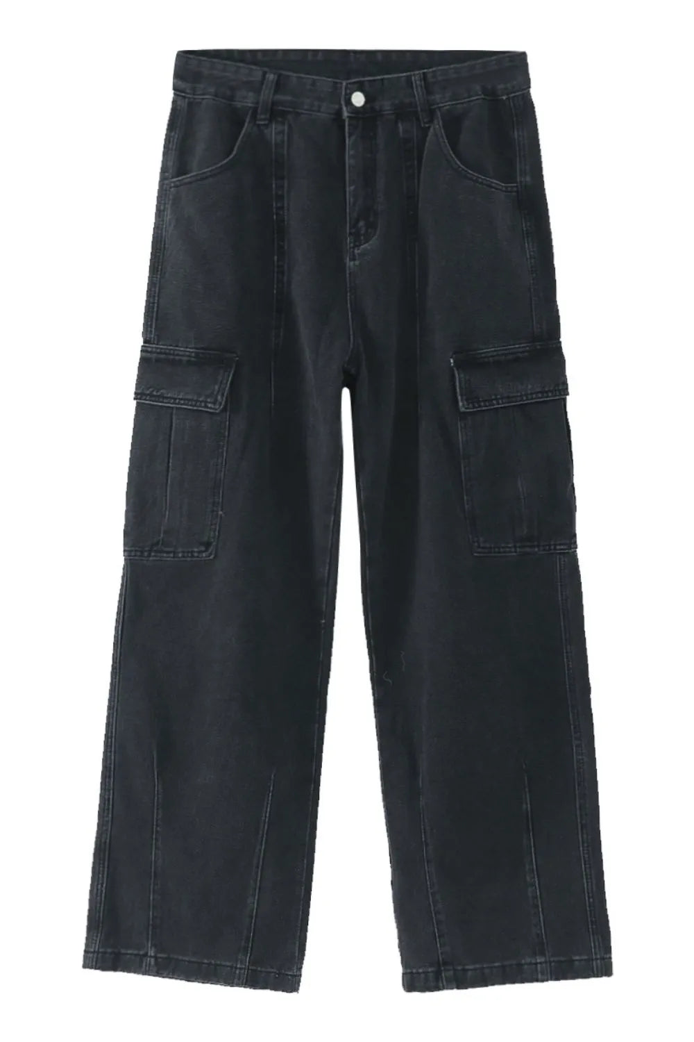 Wide Leg Jeans with Pockets