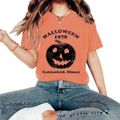 T-shirt HALLOWEEN pumpkin print