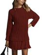 Comfortable Casual Fashion Knit Sweater with Cable Pattern for Women