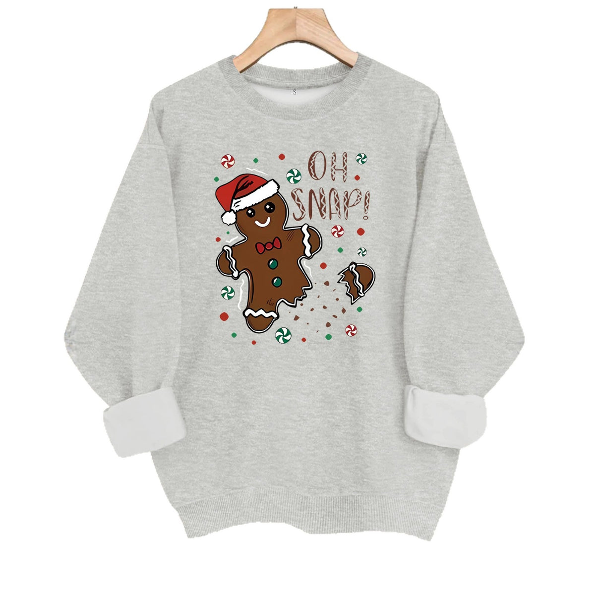 Round neck fleece hoodie