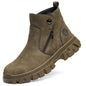Welders' labor protection anti smashing and anti piercing work anti spark protection and safety shoes