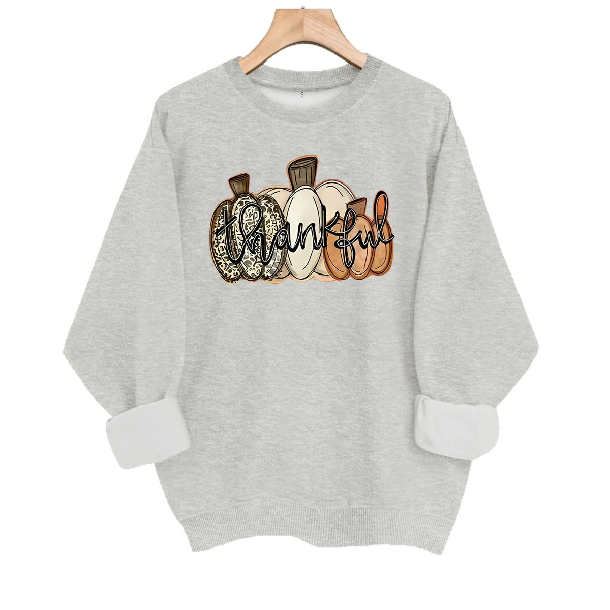 Round neck fleece hoodie