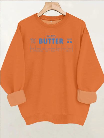 Round neck fleece hoodie