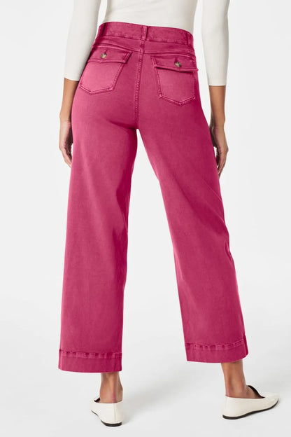 High Waist Jeans with Pockets