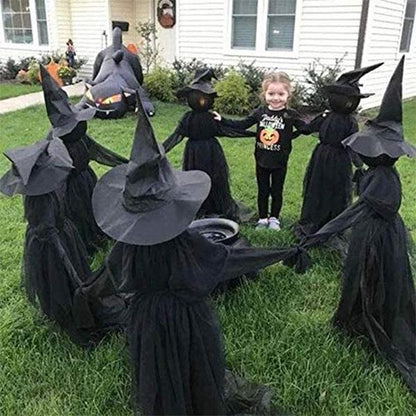 Halloween Light-Up Witches Ghost Halloween Decoration Horror Props Creepy Skeleton For Halloween Decoration Voice Control