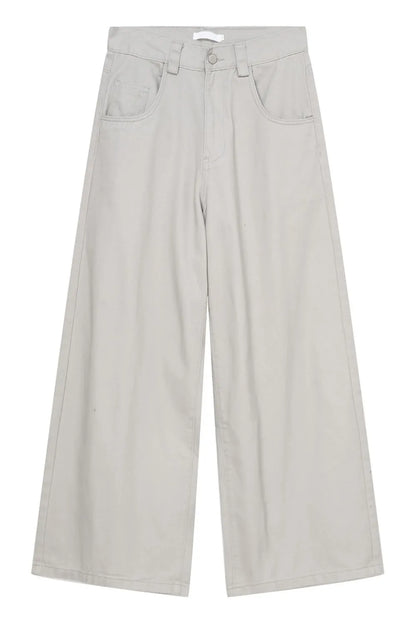Wide Leg Jeans with Pockets
