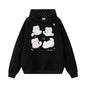Cat Embroidered Hoodie