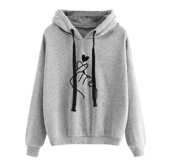 Women's Casual Printed Planet Graphic Hooded Sweatshirt