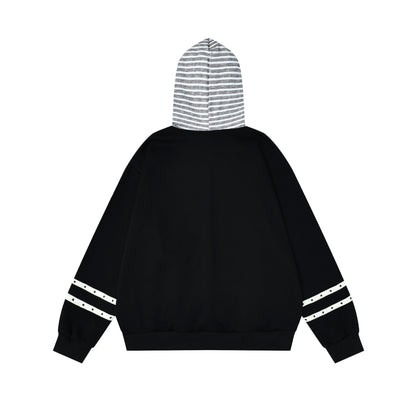 Girl hooded loose fitting men's and women's hoodie
