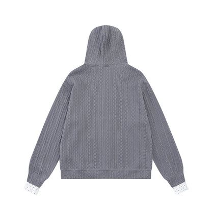 Angel wing embroidered hoodie