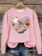 Hoodie Halloween Pumpkin Print