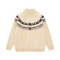 Half high collar zipper jacket