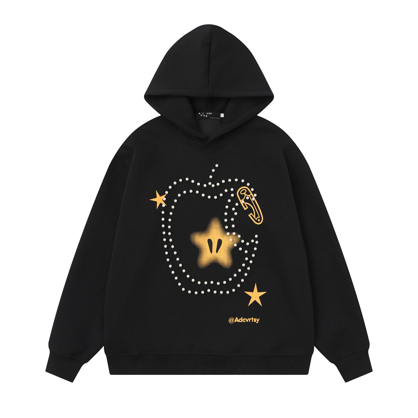 Apple patterned pearl hoodie