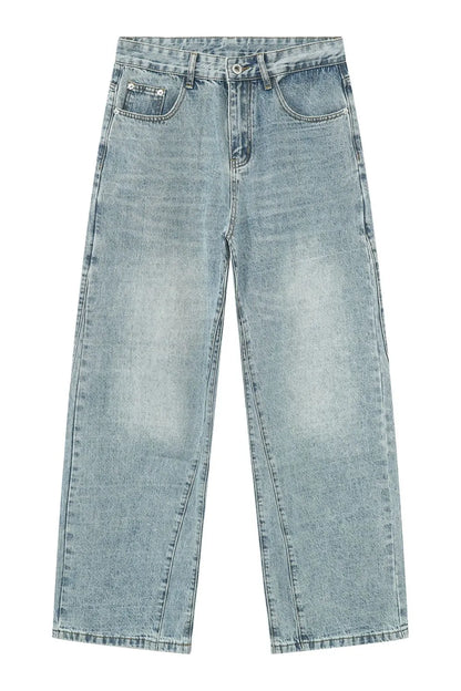 Mid Rise Jeans with Pockets