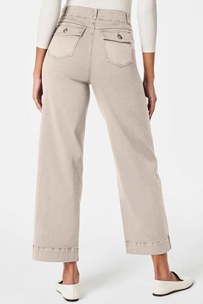 High Waist Jeans with Pockets