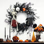 Halloween Decoration Vine Ring Pumpkin Skull Dry Branches Halloween Party Hanging Decorations Halloween Wreath