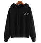 Women's Casual Printed Planet Graphic Hooded Sweatshirt