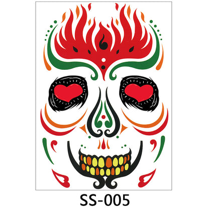 Halloween face sticker