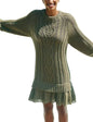 Comfortable Casual Fashion Knit Sweater with Cable Pattern for Women