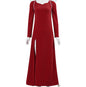Shrek Cosplay Fairy Dress Long Red Gown Costume Set Movie Character Performance Outfit