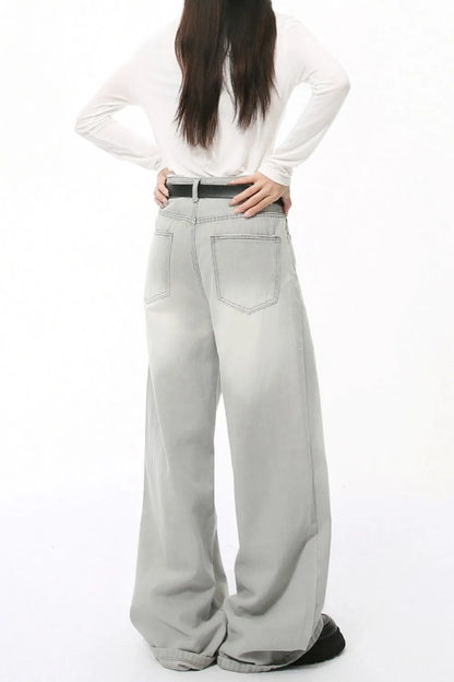 Wide Leg Jeans with Pockets