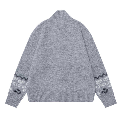 Stand up collar cow horn buckle jacket