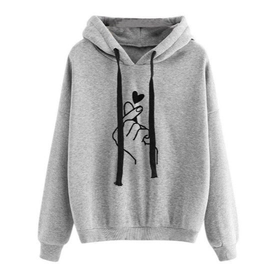 Women's Casual Printed Planet Graphic Hooded Sweatshirt