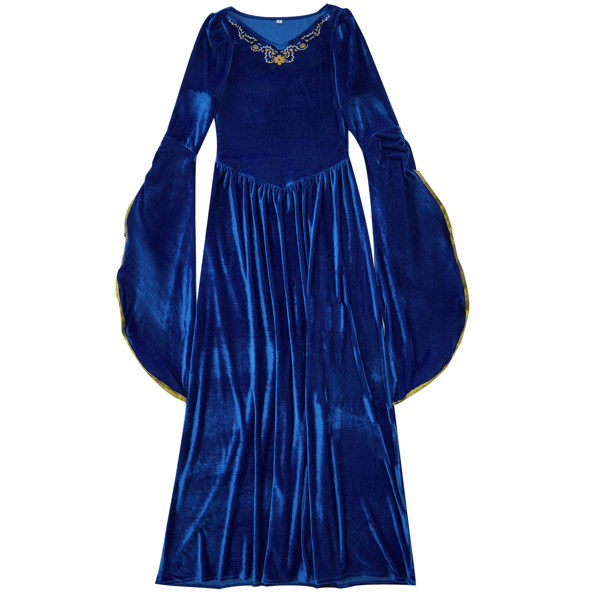 Vintage Court Ball Flared Sleeve Cosplay Medieval Queen Costume Halloween Outfit