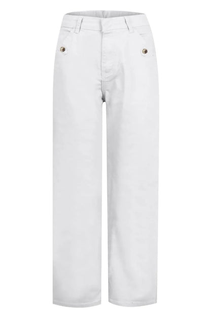 High Waist Jeans with Pockets