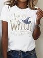 Printed short sleeved witch Halloween