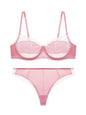 Anti convex point sexy pure desire lingerie French bra lace with steel ring thin lingerie women's set