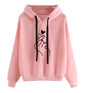 Women's Casual Printed Planet Graphic Hooded Sweatshirt