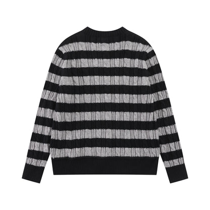 Wide striped texture jacket