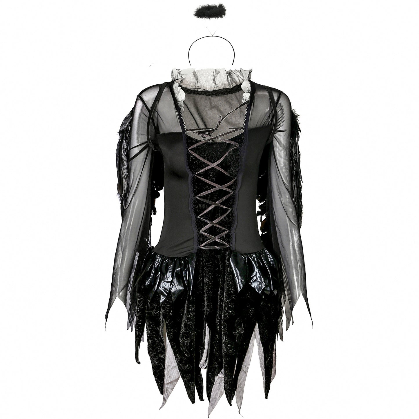 Halloween costume zombie black angel cosplay