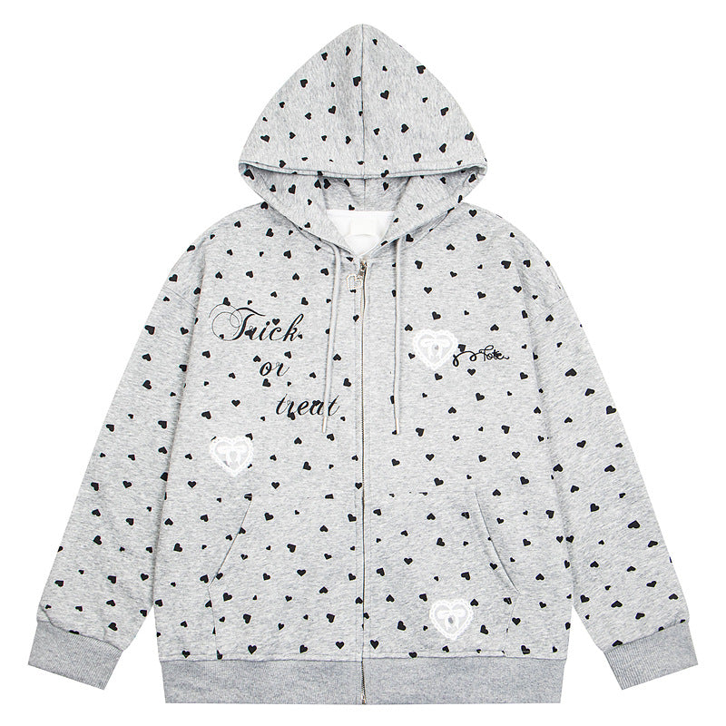 Love polka dot cardigan sweater retro jacket