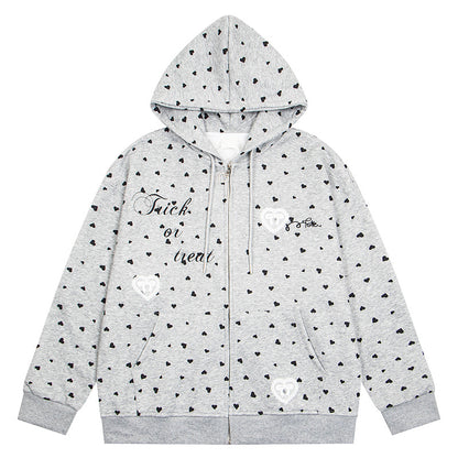 Love polka dot cardigan sweater retro jacket