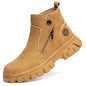 Welders' labor protection anti smashing and anti piercing work anti spark protection and safety shoes