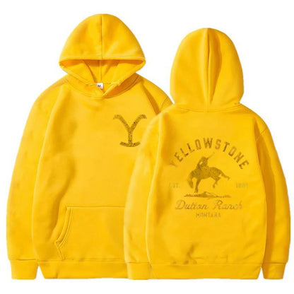 Classic Yellowstone Dutton Ranch Printed Hoodies