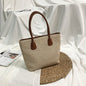 Fashion European and American Style Straw Woven Bag Shoulder Bag Simple Fashion Travel Beach Basket Crossbody Bag