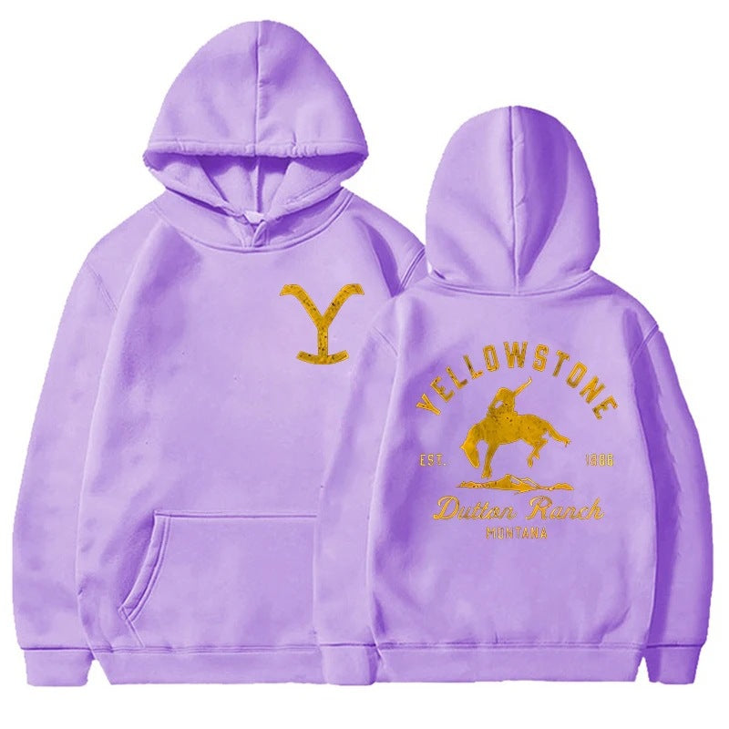 Classic Yellowstone Dutton Ranch Printed Hoodies