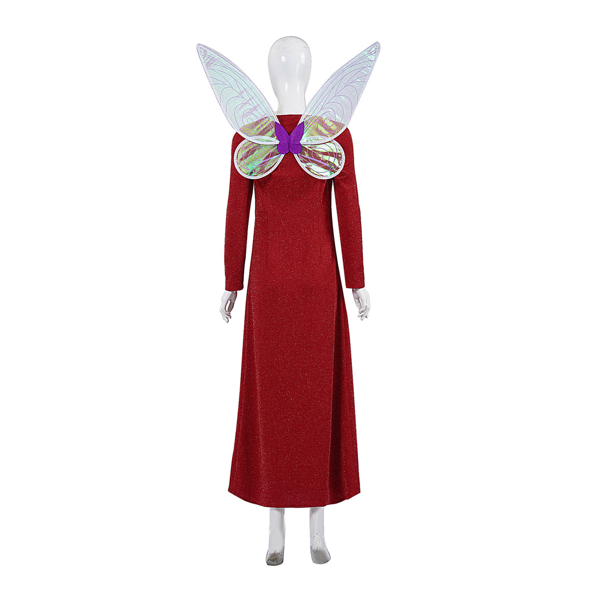Shrek Cosplay Fairy Dress Long Red Gown Costume Set Movie Character Performance Outfit
