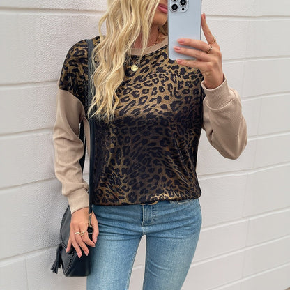 Vintage Long Sleeve Round Neck Women's Sweatshirt