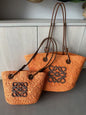 Straw beach bag