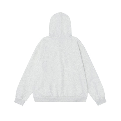 Color blocking sticker star hooded sweatshirt