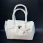 Jellyfirkin New Summer Style Kiiikiii Jelly Tote Shoulder Bag Large Capacity Underarm Bag